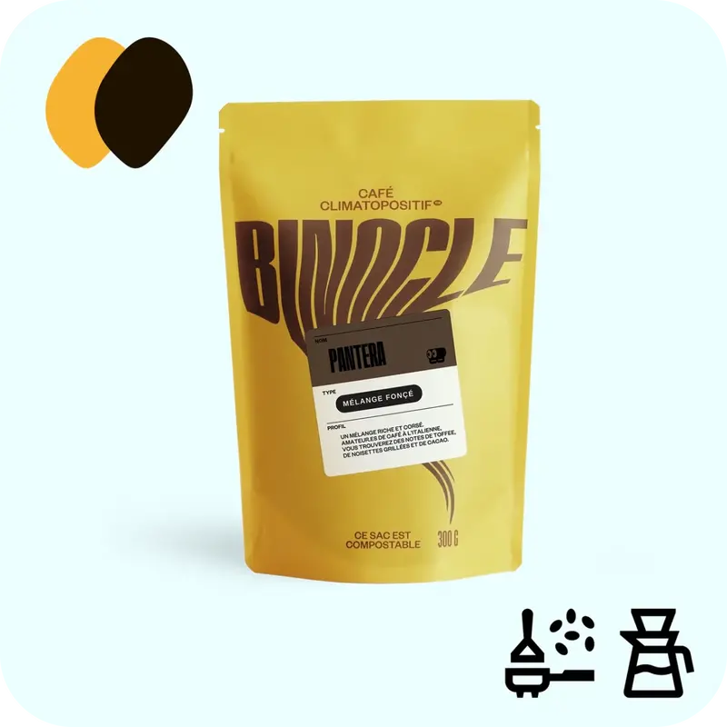 Binocle Pantera Whole Bean Coffee – Punchy, Spiced Espresso Blend 1