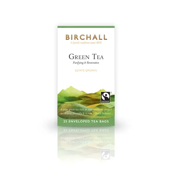 Birchall Classic Green Tea – 25 Tagged & Enveloped Bags 1