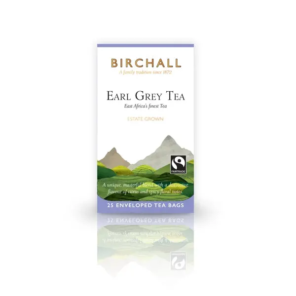 Birchall Earl Grey Bergamot Tea – 25 Tagged & Enveloped Bags 1