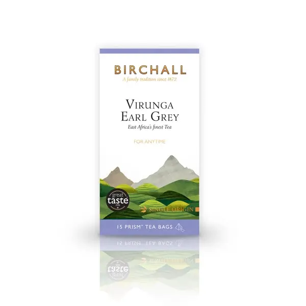 Birchall Earl Grey Black Tea – 15 Prism Pyramid Bags 1