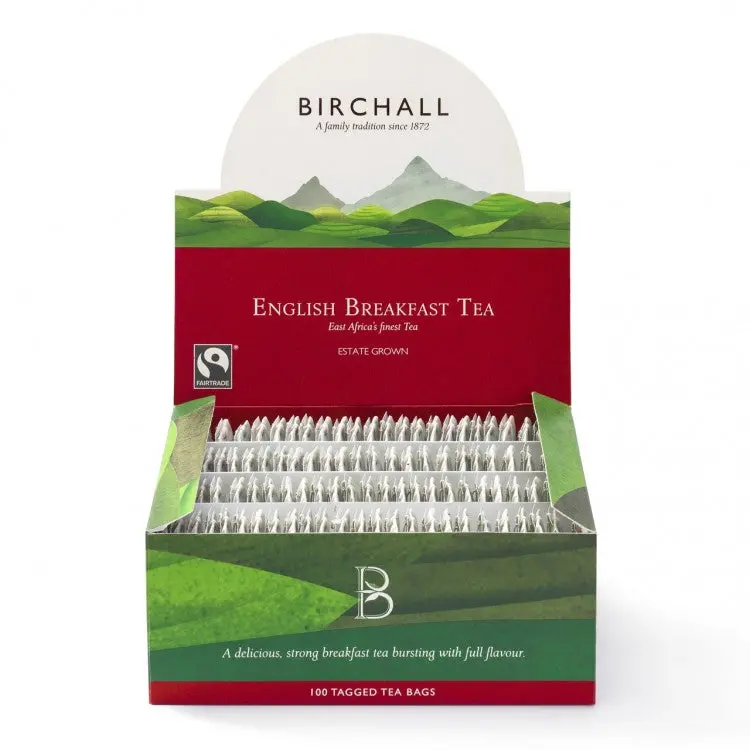Birchall English Breakfast Tagged Tea Bags – 100 Count 1