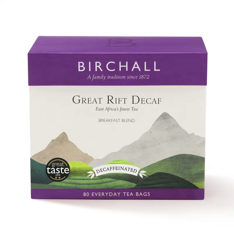 Birchall Great Rift Decaffeinated Tea – 80 Everyday Tea Bags 1