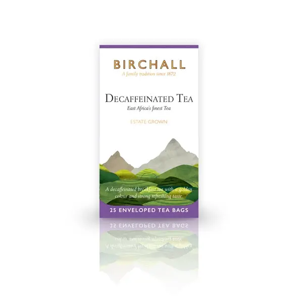 Birchall Naturally Decaffeinated Black Tea – 25 Tagged & Enveloped Bags 1