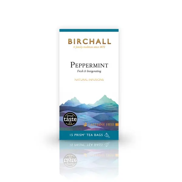 Birchall Peppermint Pyramid Tea Bags – 15 Count 1