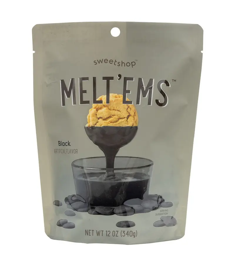Black Candy Melts – 12 Oz Deep-Dark Chocolate Coating For Dipping, Drizzling, And Dramatic Decorations 1