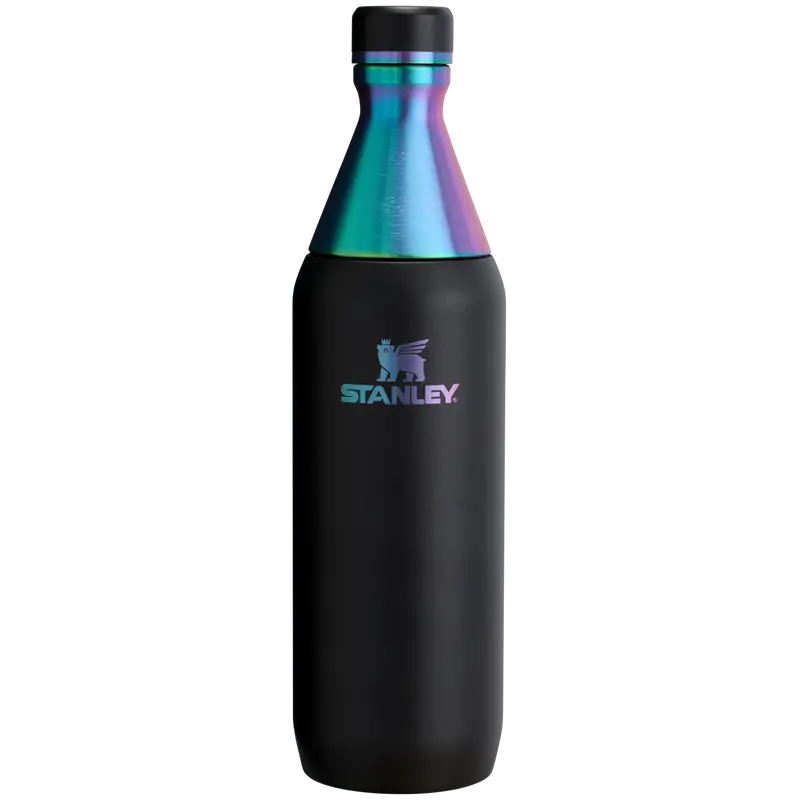 Black Chroma All Day Slim Bottle – 20 Oz (0.59 L) Sleek Minimalist Hydration Bottle 1