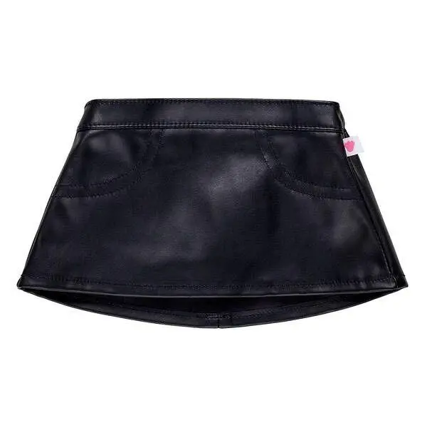 Black Faux Leather Pencil Skirt 1