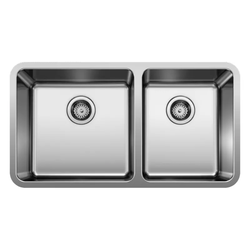 Blanco Formera 1-3/4-Inch Offset Double-Bowl Kitchen Sink – Stainless Steel Model 442769 1