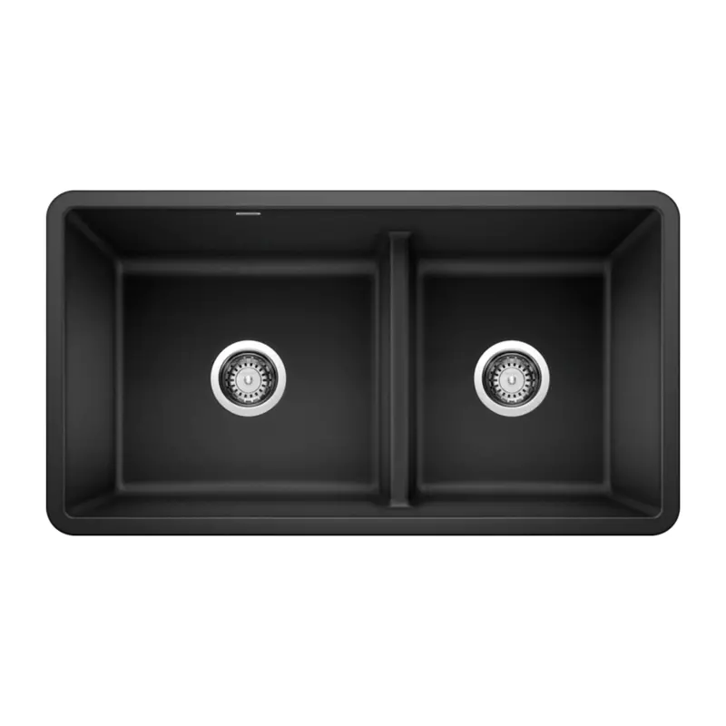 Blanco Precis 1¾ Low-Divide Silgranit Sink – 33" Undermount Kitchen Sink 1