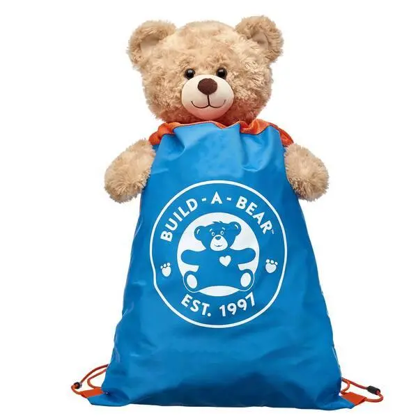 Blue And Orange Bear Carrier Bag 1