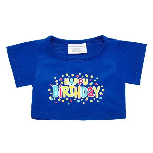 Blue Happy Birthday Celebration T-Shirt 1