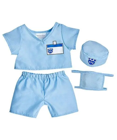 Blue Medical Scrubs Set 1