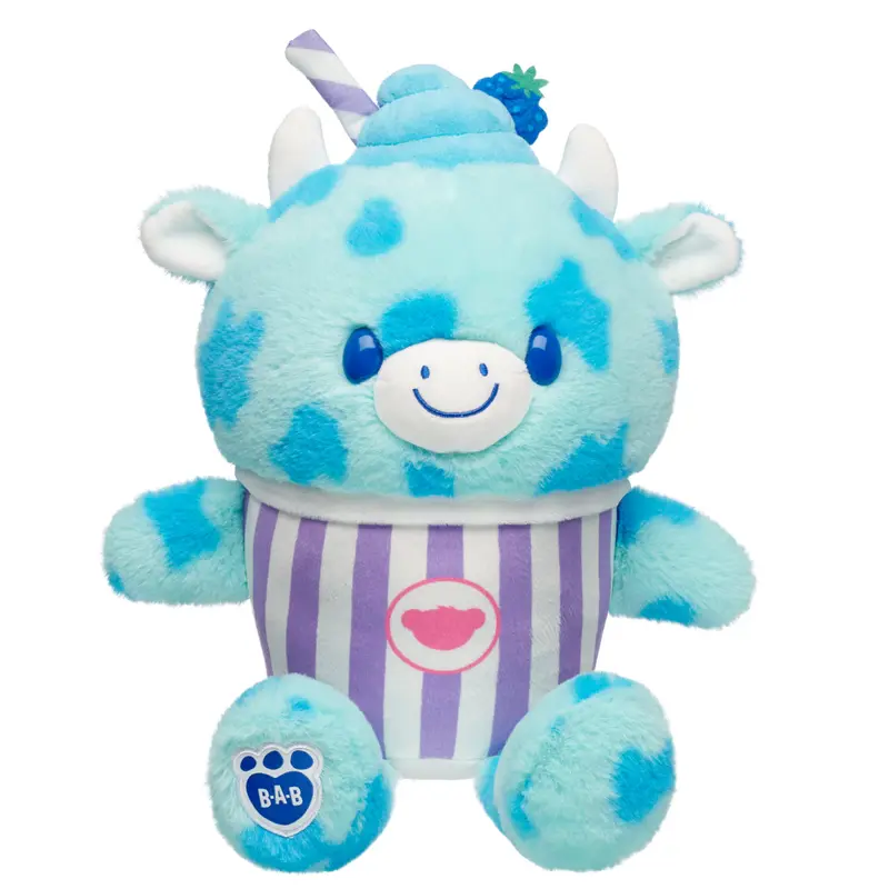 Blue Raspberry Cow Slushie Plush Character 1