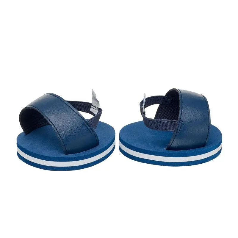 Blue Slide Sandals For Warm Weather 1