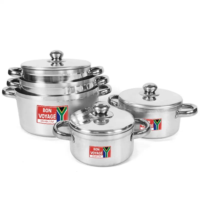 Bon Voyage Queen 10-Piece Pots Set Featuring Stainless Steel Handles 1