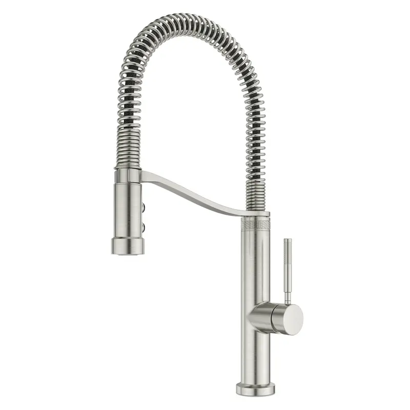 Bruton Culinary Pull-Down Kitchen Faucet With Single Handle In Stainless Steel 1
