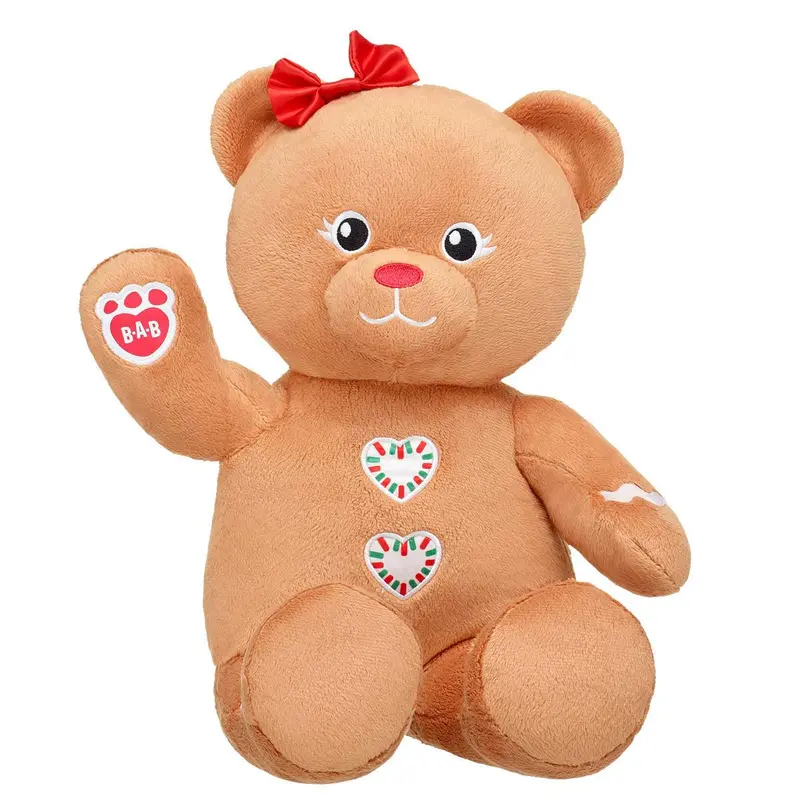 Build-A-Bear Gingerbear With Festive Bow Accent 1