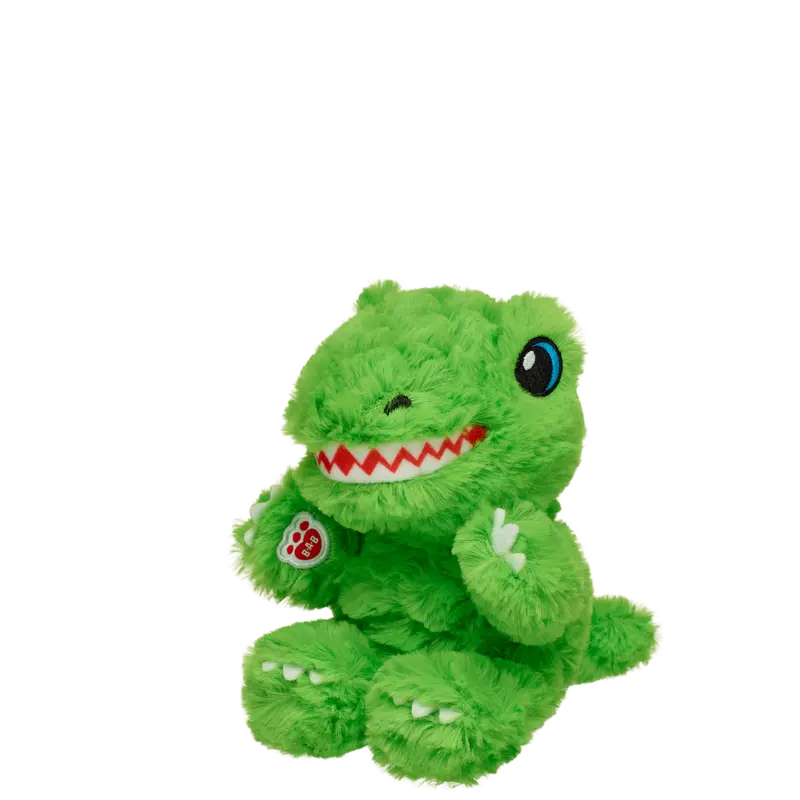 Build-A-Bear Mini Beans Green T-Rex Plush 1