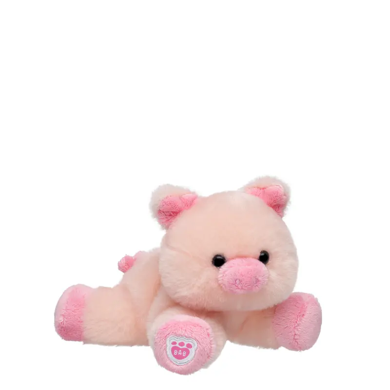 Build-A-Bear Mini Beans® Pink Fuzzy Pig Plush Toy 1