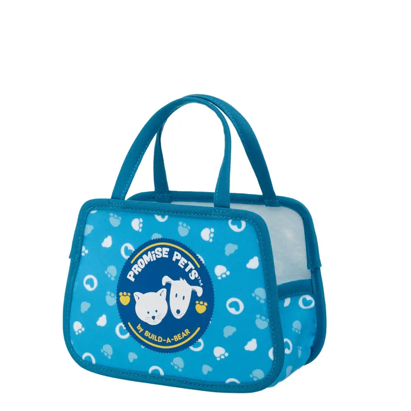 Build-A-Bear Mini Beans Promise Pets Teal Pet Carrier For Small Plush Toys 1