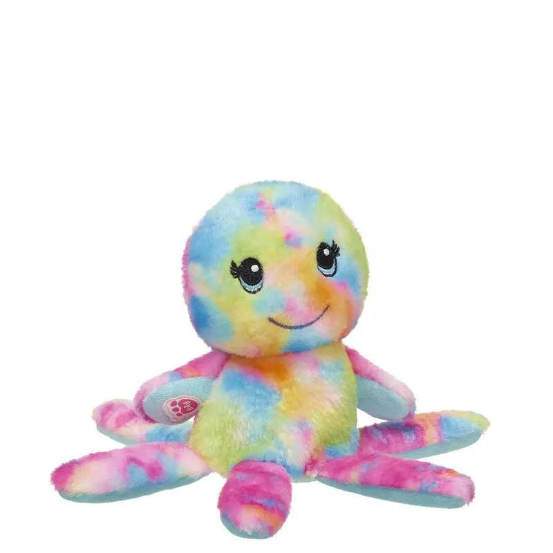 Build-A-Bear Mini Beans Rainbow Octopus Plush 1