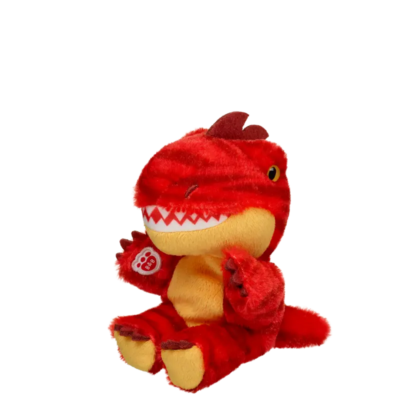 Build-A-Bear Mini Beans Red Raptor Plush 1
