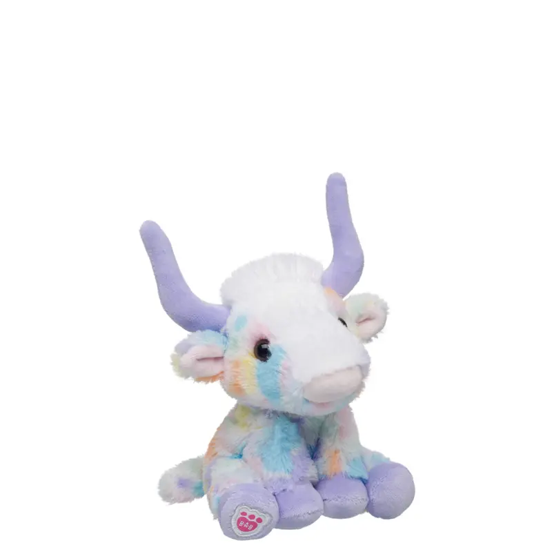 Build-A-Bear Mini Beans Spring Pastures Longhorn Plush Animal 1