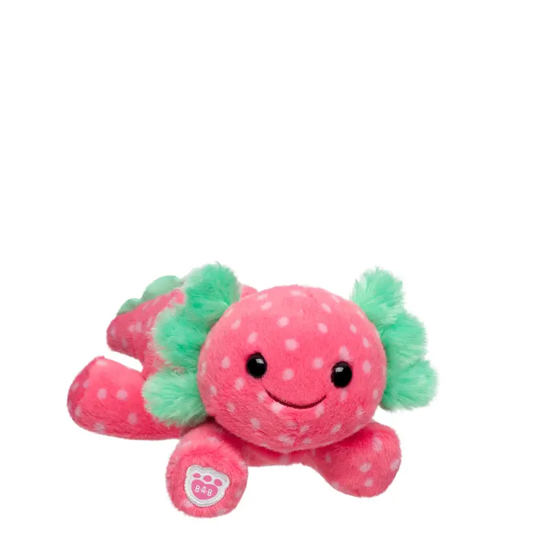 Build-A-Bear Mini Beans® Strawberry Axolotl Stuffed Animal 1