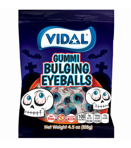 Bulging Eyeball Gummy Candy – Vidal Peg Bag With Realistic Halloween Treats 1