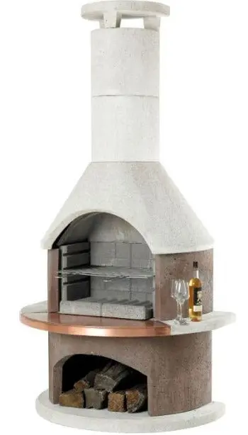 Buschbeck Rondo Mocha All-In-One Outdoor Kitchen: Pizza Oven, Bbq & Fireplace 1