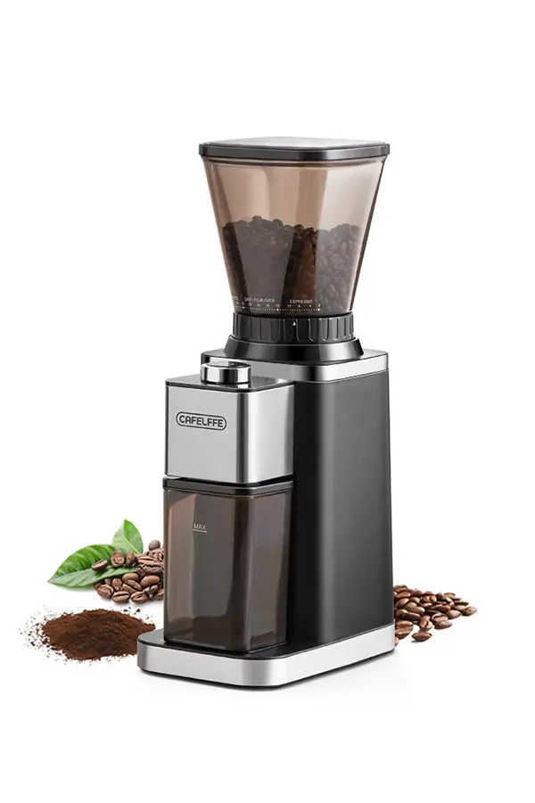 Cafelffe Mk301 High-Resolution Electric Grinder – 48-Step Conical Burr Adjustment, Anti-Static, Optimized For All Brew Methods 1