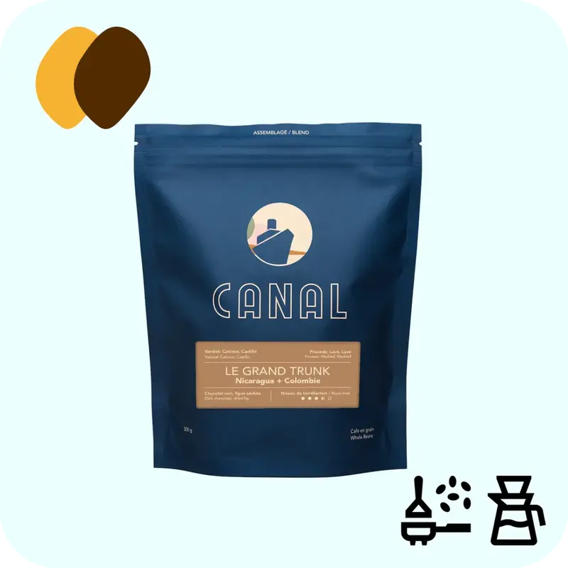 Canal Le Grand Trunk Whole Bean Coffee – Complex Colombian Medium Roast 1
