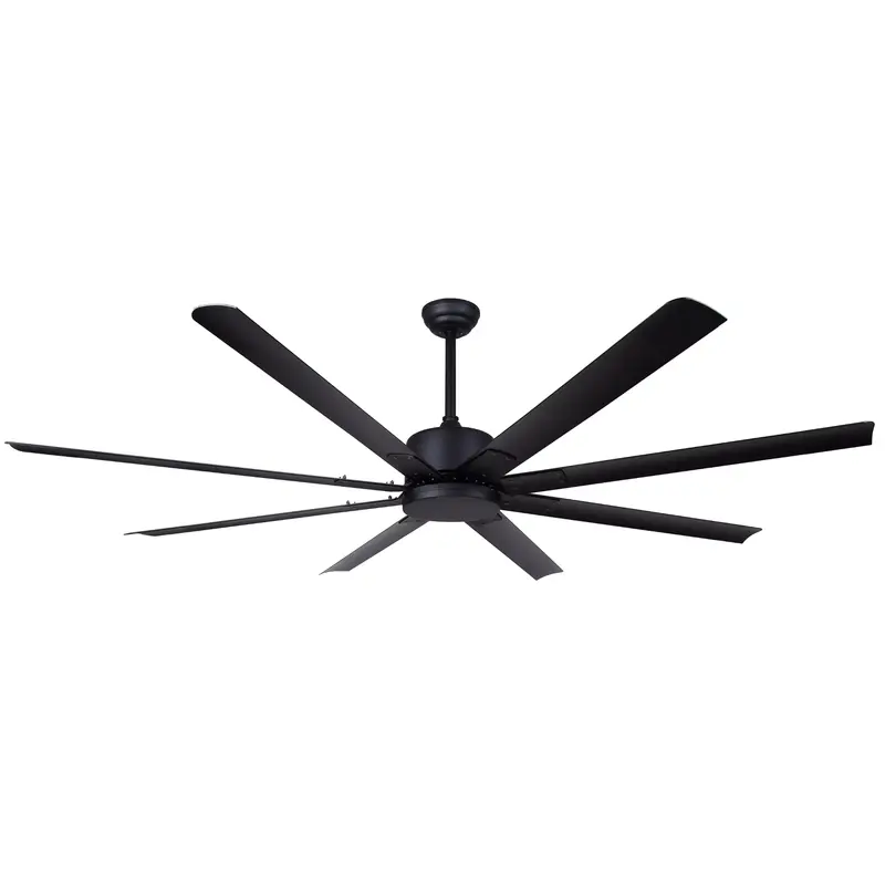 Canarm Ezra 72-Inch Outdoor Ceiling Fan – Matte Black Finish, Eight Blades, And Wet-Rated Dc Motor 1