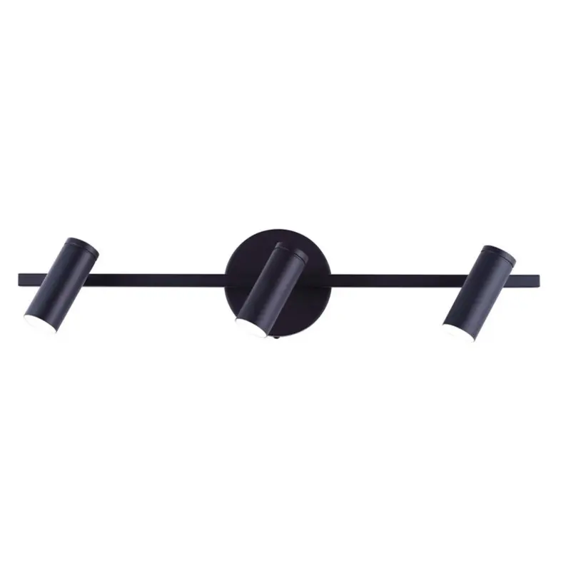 Canarm Kelby Matte Black 3-Head Linear Led Track Light 1