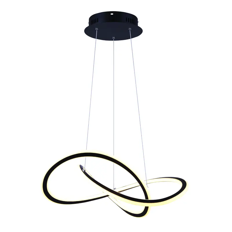 Canarm Zola Matte Black Led Chandelier 1