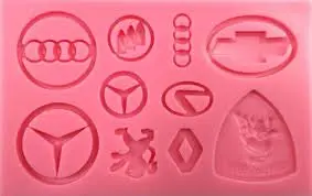 Car Logo Silicone Mold Collection – Precision Automotive Emblems For Baking, Candy & Candle Crafting 1