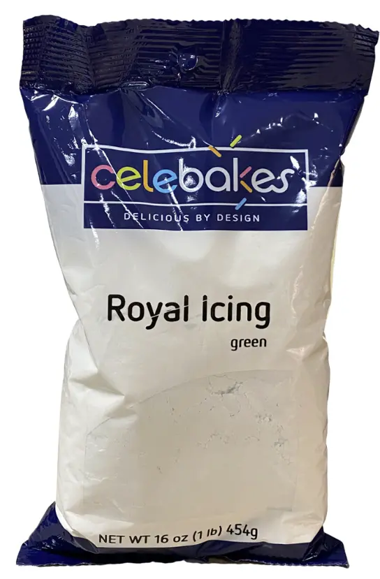 Celebakes Green Royal Icing – Vibrant Food-Grade Decorating Icing (16 Oz) 1