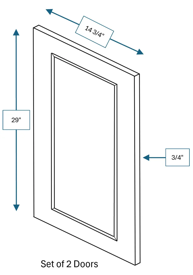 Chalet White Clear-Glass Door Wall Cabinets – 2-Pack, 30-In Square 1