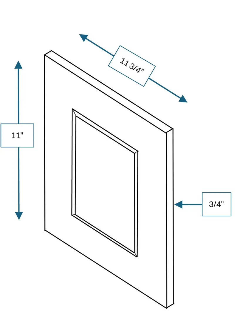 Chalet White Raised Panel Wall End Panel – 12 In. W X 34.5 In. H 1