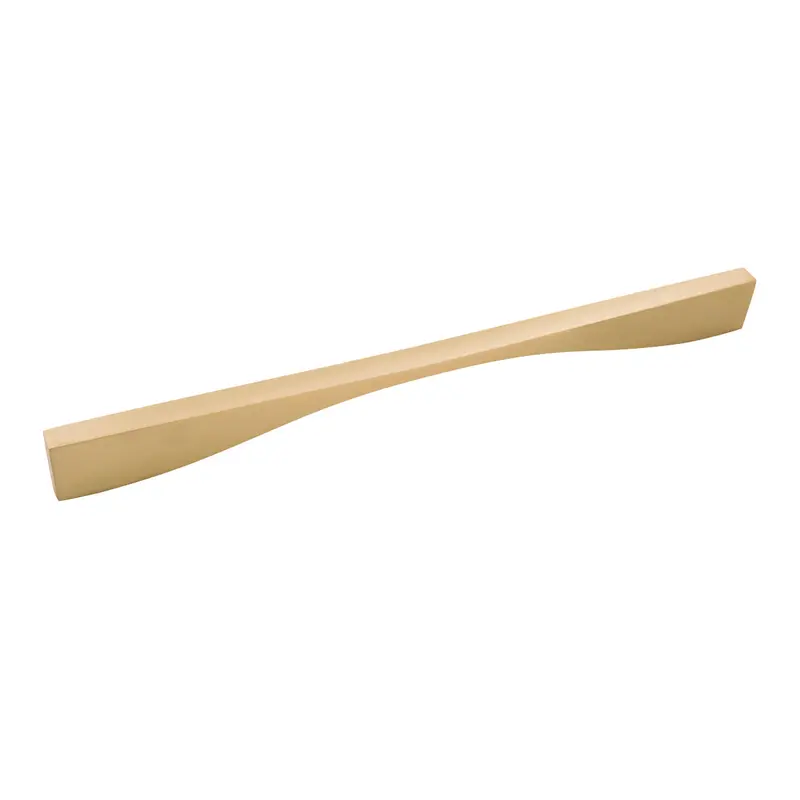 Channel-Style Cabinet Pull – 12-Inch Ctc Brushed Golden Brass 1