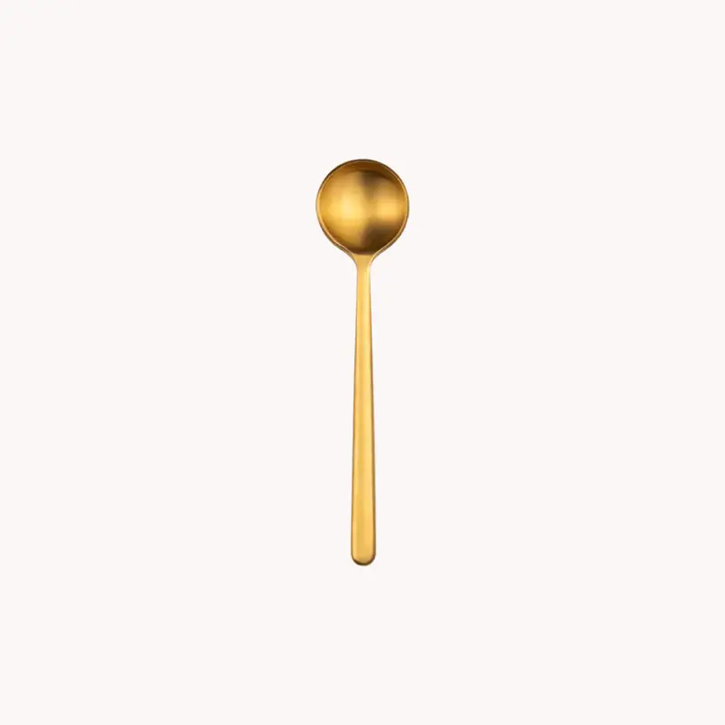 Chateau 13Cm Brass Tea Spoon – Elegant Serving Utensil 1