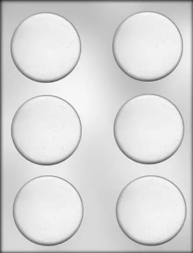 Ck Products 2.5 Inch Mint Patty Chocolate Mold For Bold Flavor Presentation 1