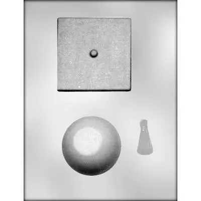 Ck Products 3.5-Inch 3D Graduation Cap Chocolate Mold 1