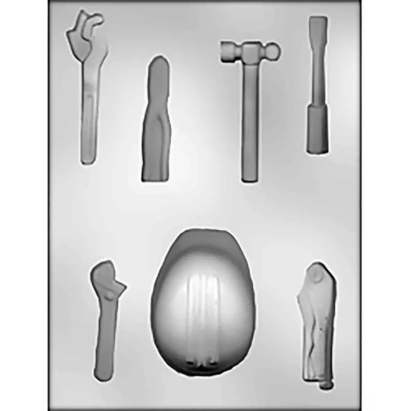 Ck Products Hard Hat And Toolset Chocolate Mold For Construction Themes 1