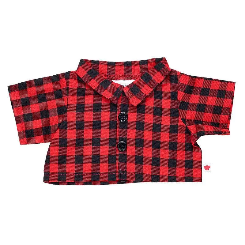 Classic Red Buffalo Check Flannel Shirt 1