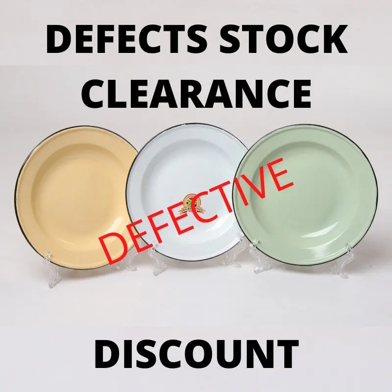 Clearance Enamel Soup Plate – Imperfect Units, Final Sale 1