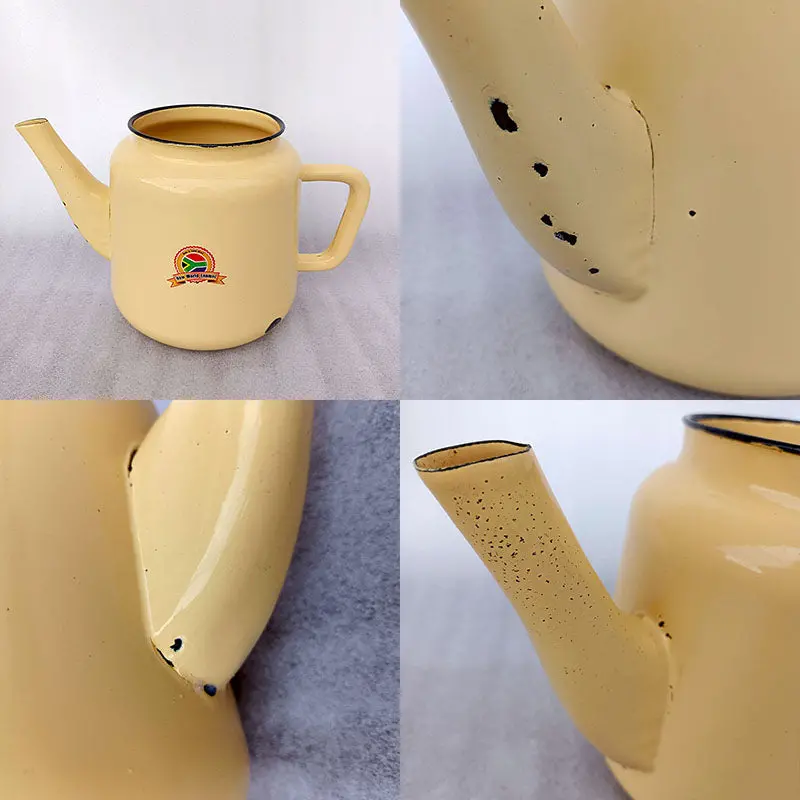 Clearance Enamel Tea Pot – With Or Without Lid, As-Is 1