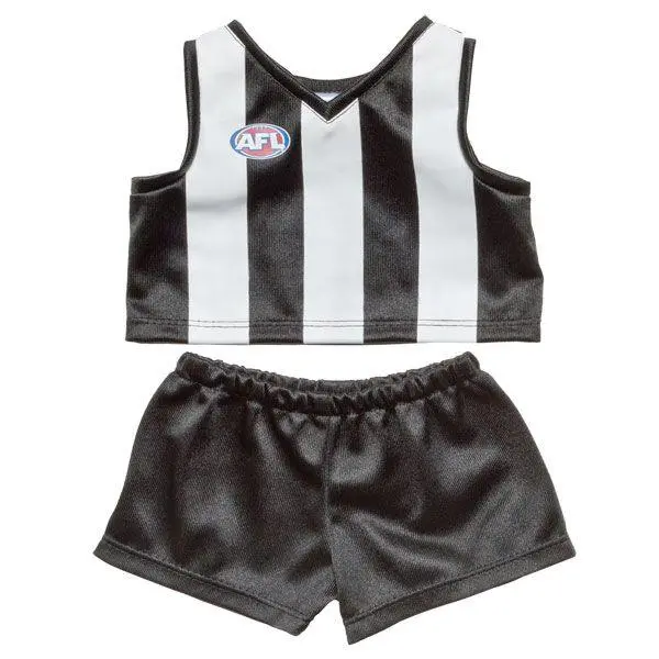 Collingwood Magpies Afl Teddy Bear Guernsey 1