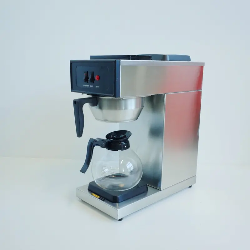 Commercial Manual-Fill Drip Coffee Brewer – 1.8L Stainless Steel, No Plumbing Required 1