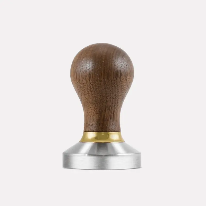 Compressore 58Mm Flat Espresso Tamper – Walnut Wood Handle 1